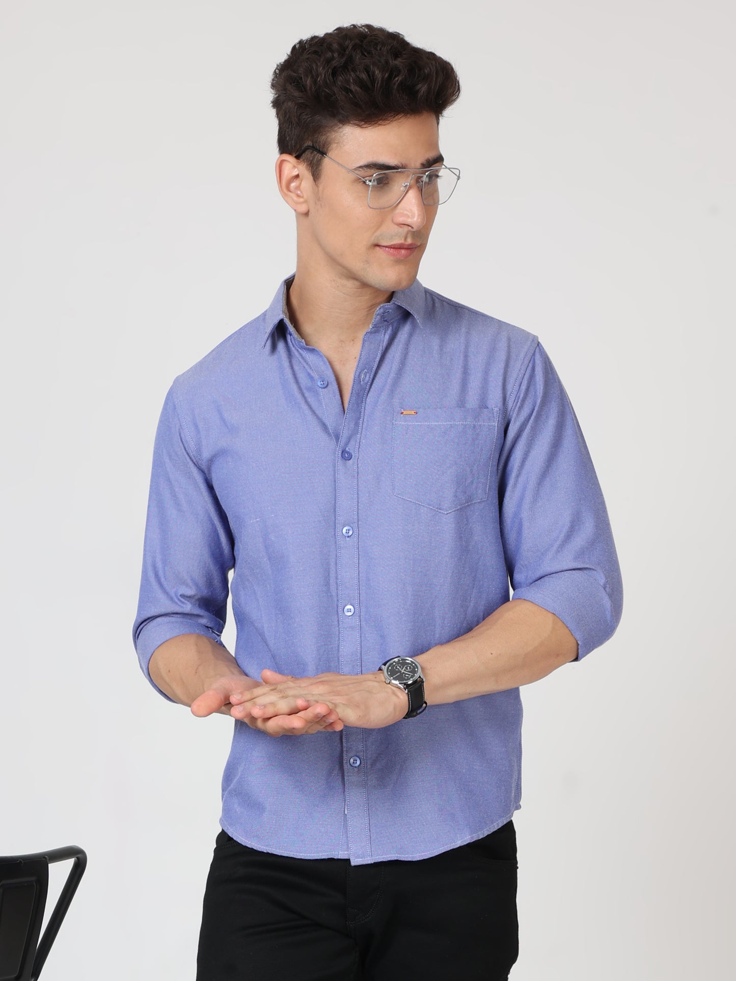 Onfire Oxford Water Blue Shirt