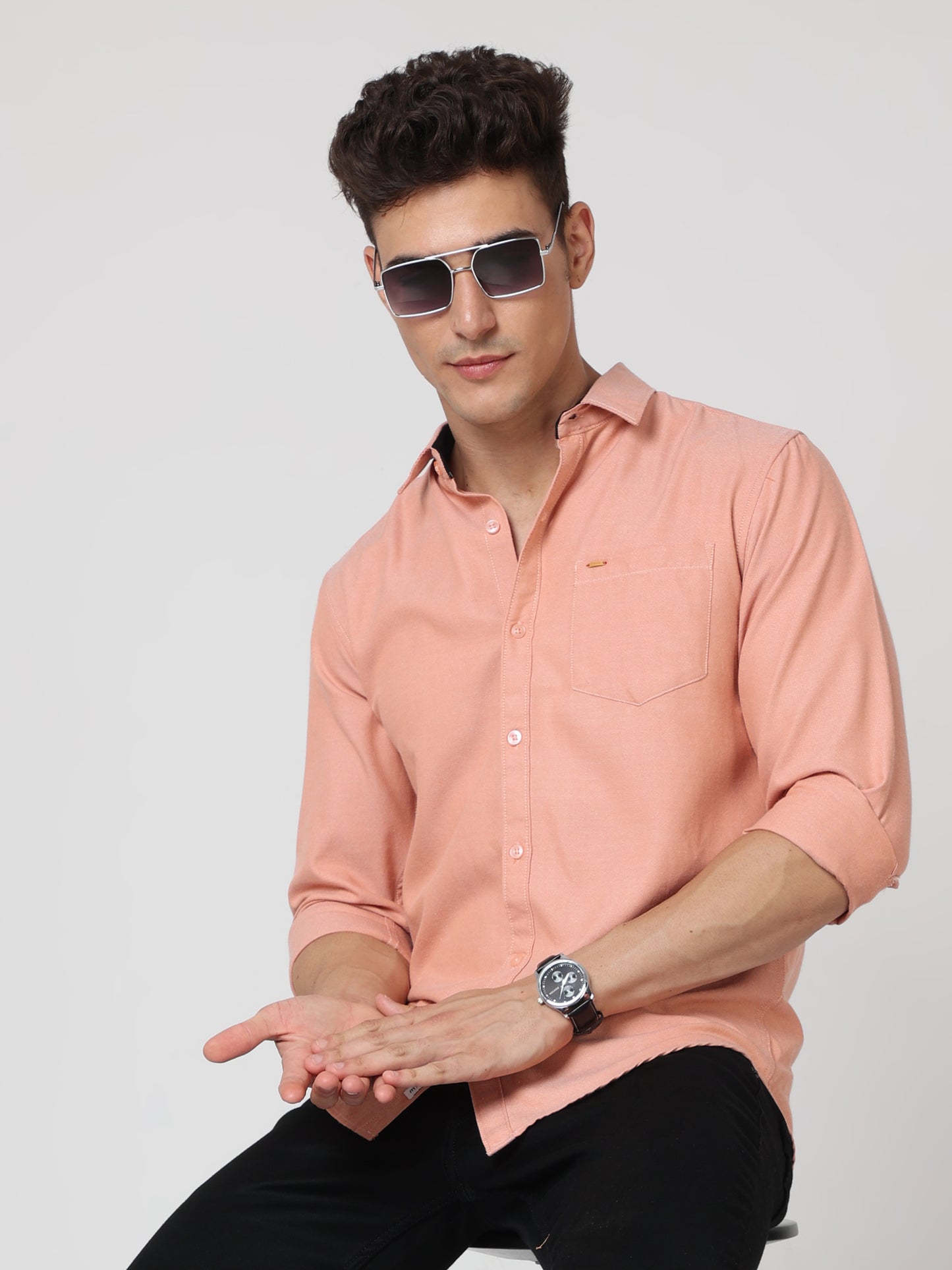 Onfire Oxford Orange Shirt