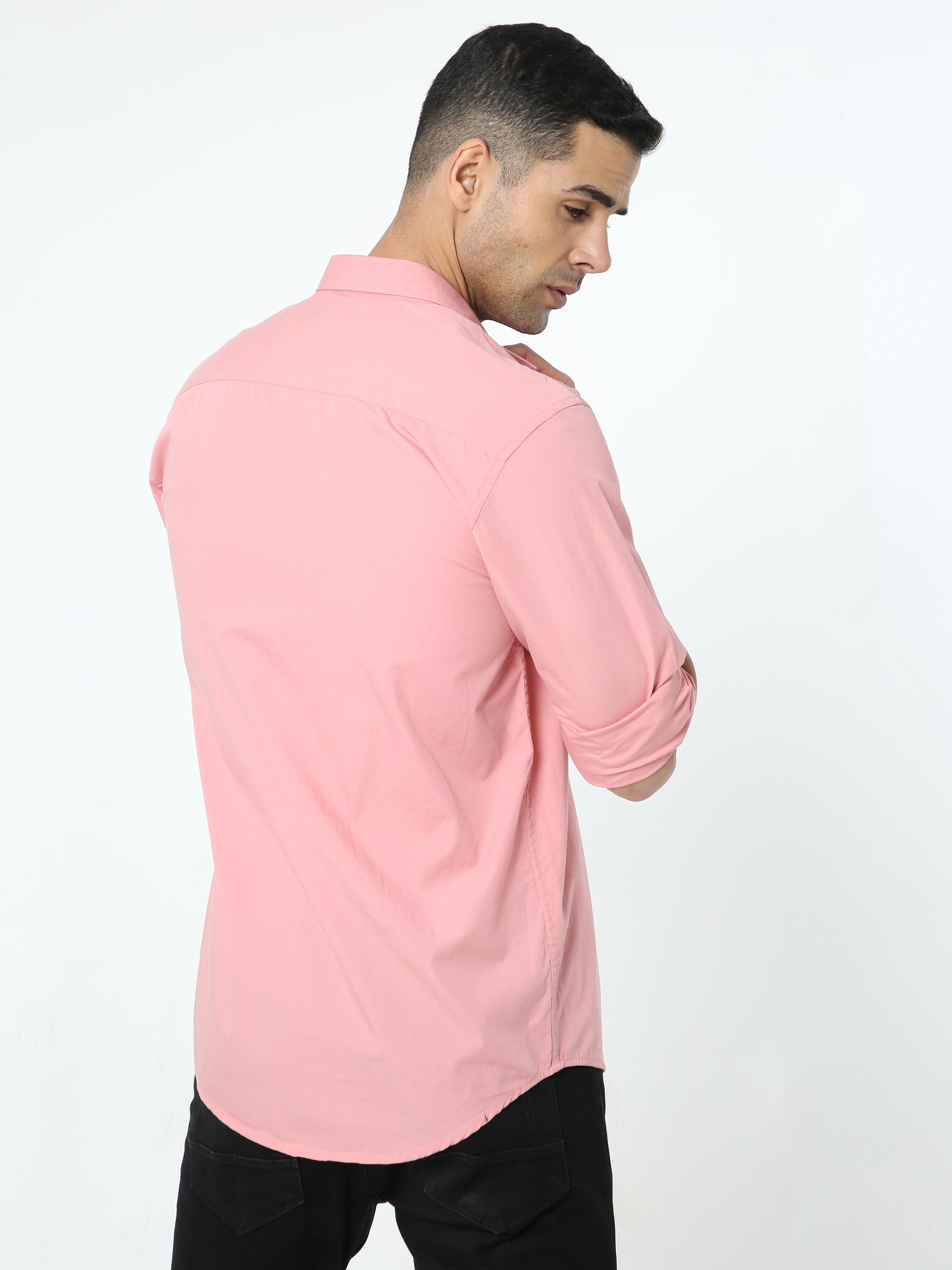Onfire Solid Light Pink Shirt
