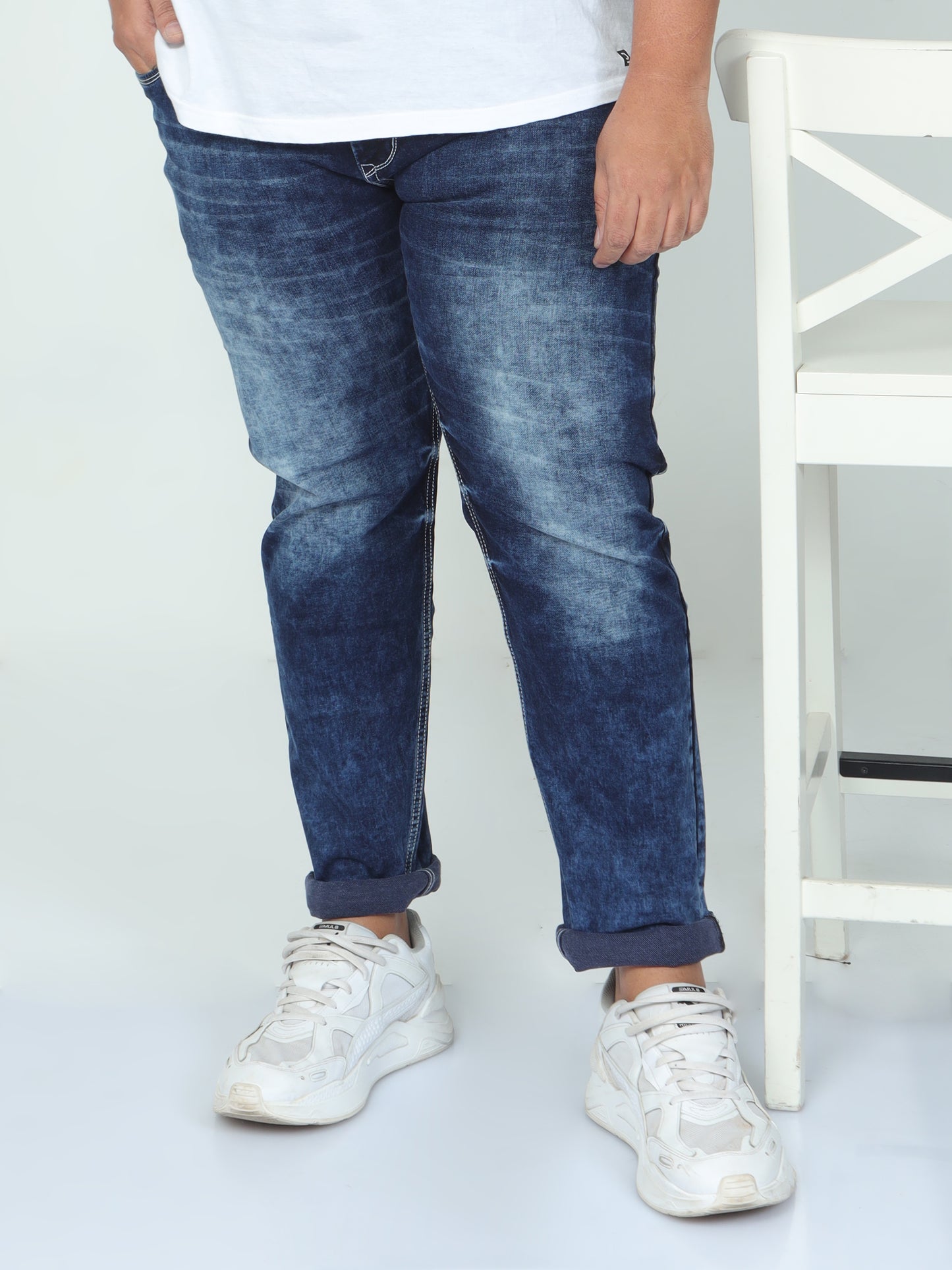 NomadQuest Light Blue Plus size Jeans A1572A