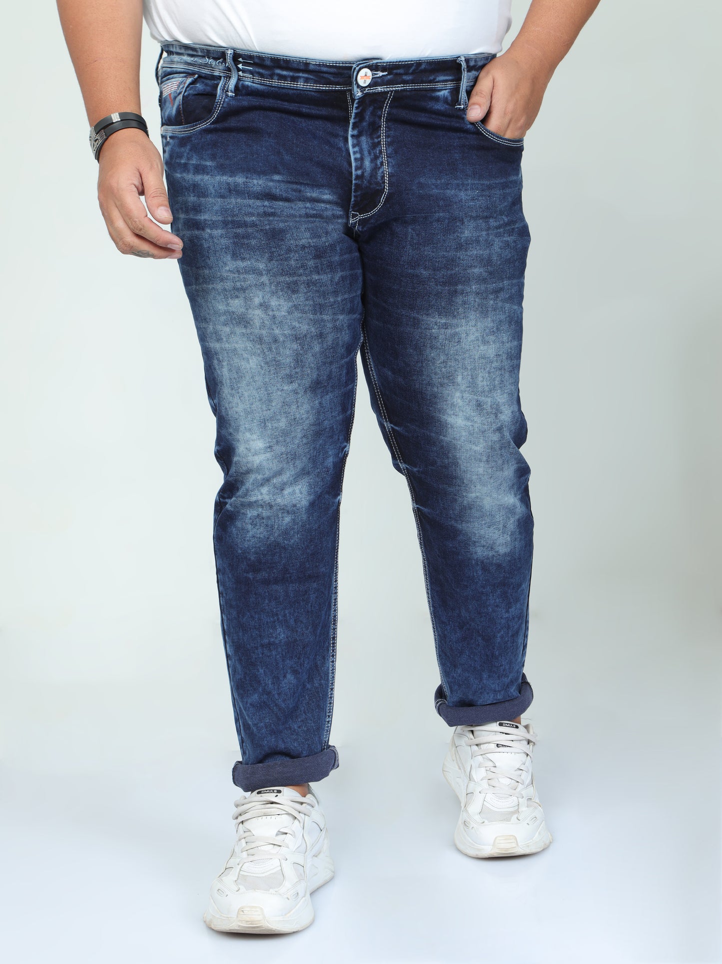 NomadQuest Light Blue Plus size Jeans A1572A