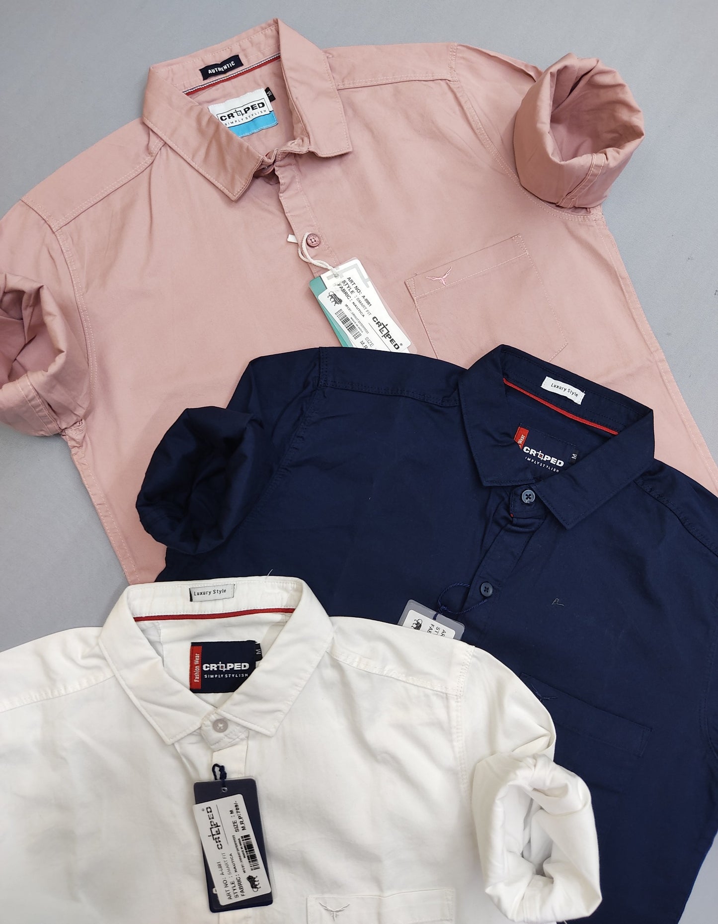 Croped Nautica Plain Shirt