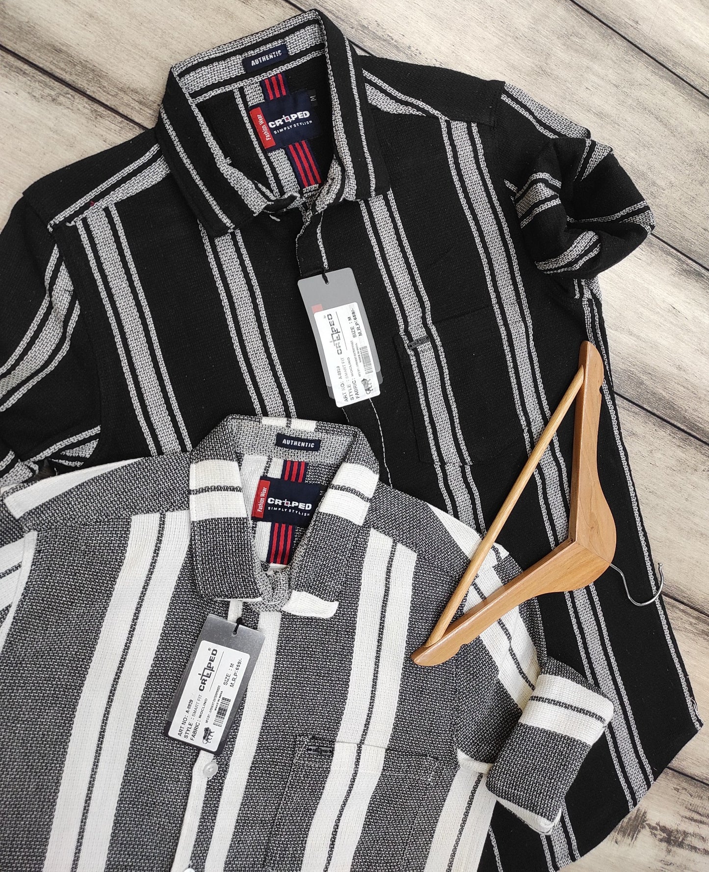 Croped Stripes Full Sleeves Shirt