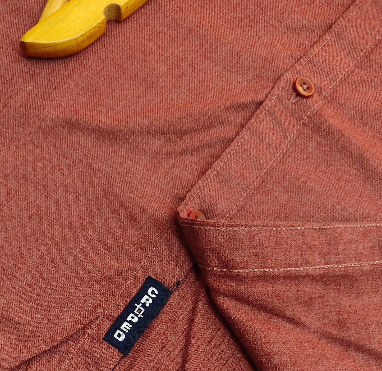 Croped Plain milange Shirt