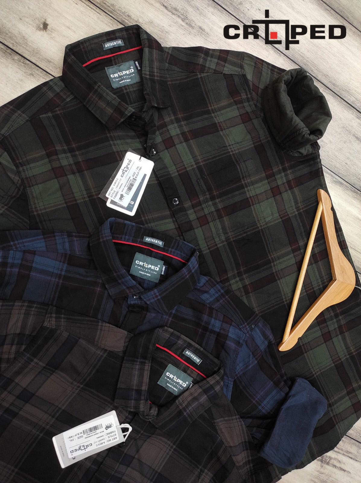 Croped Diesel Check Shirt