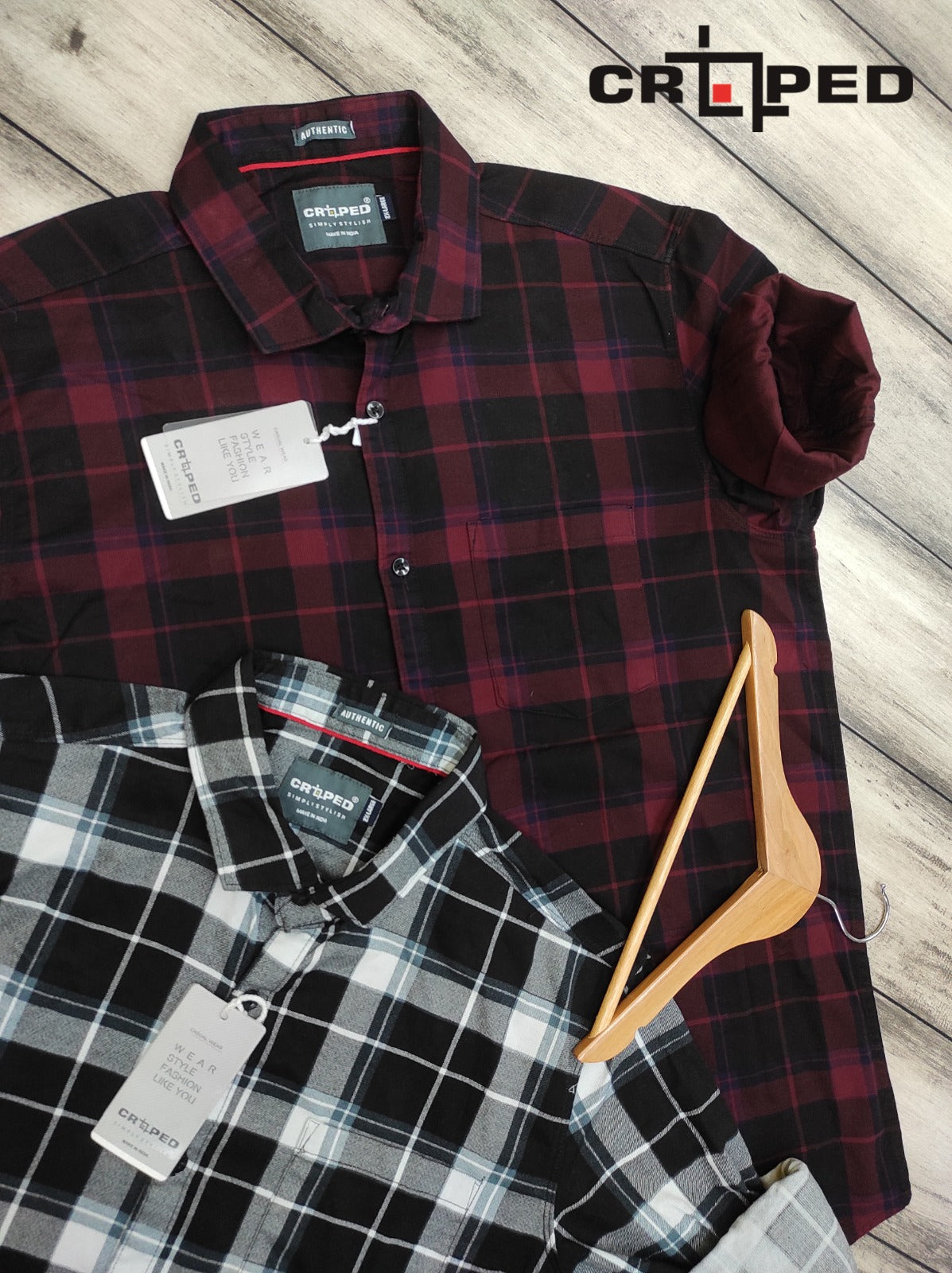 Croped Diesel Check Shirt