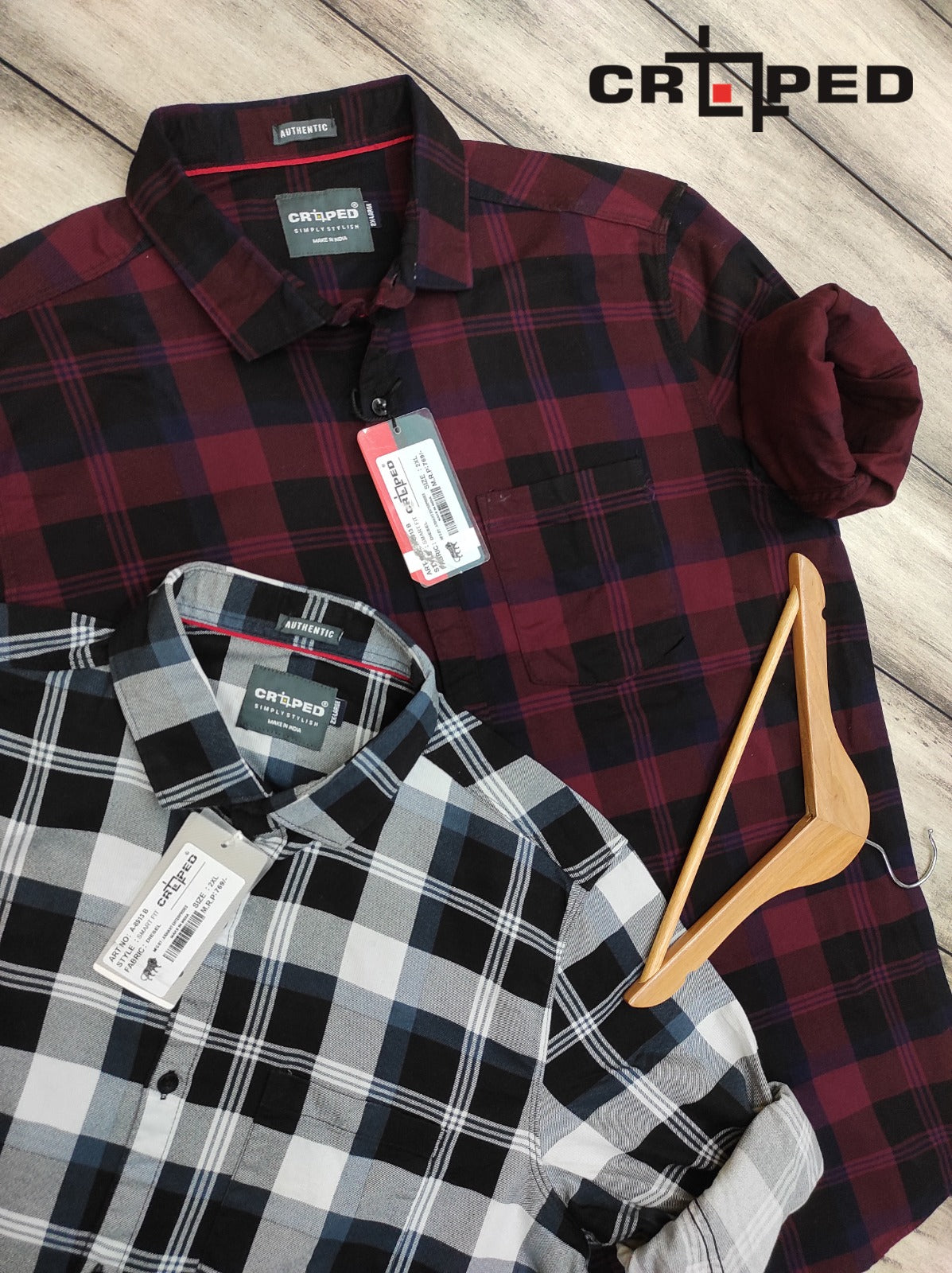 Croped Diesel Check Shirt