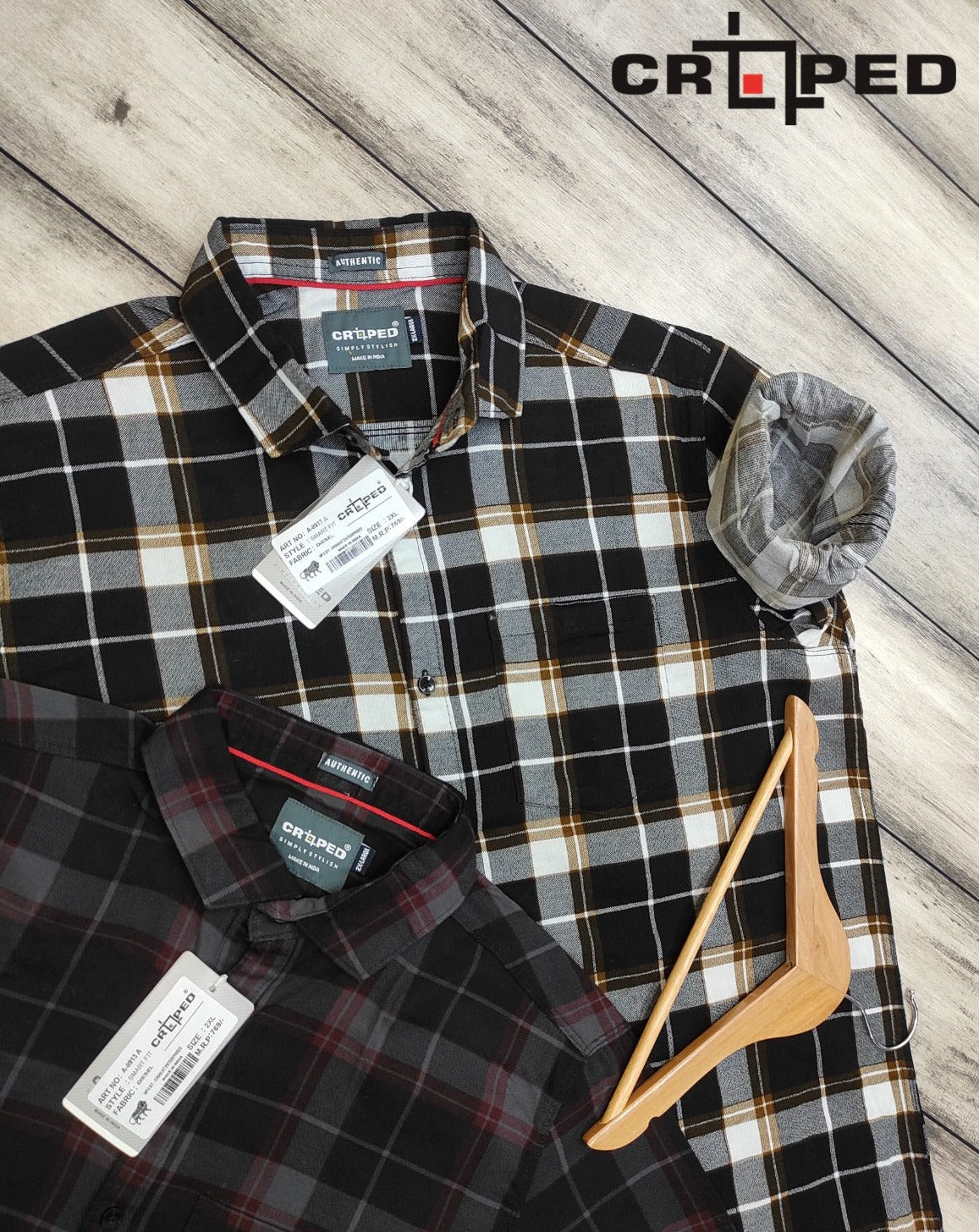 Croped Diesel Check Shirt