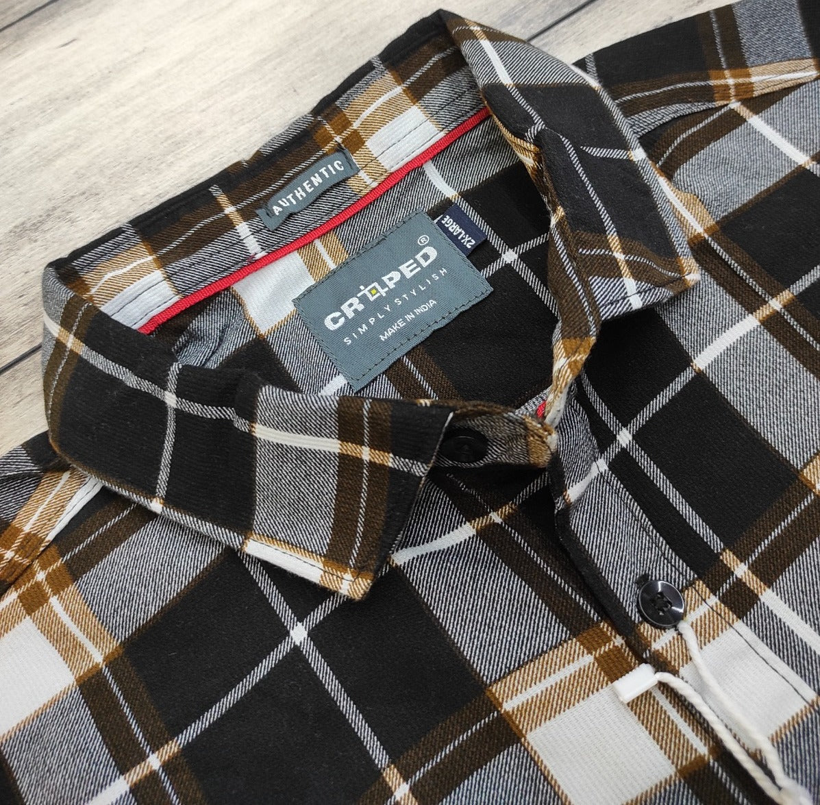 Croped Diesel Check Shirt