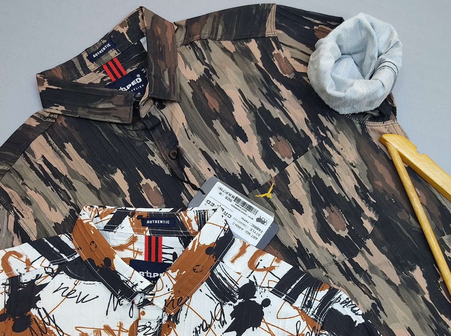 Croped Digital Print Shirt