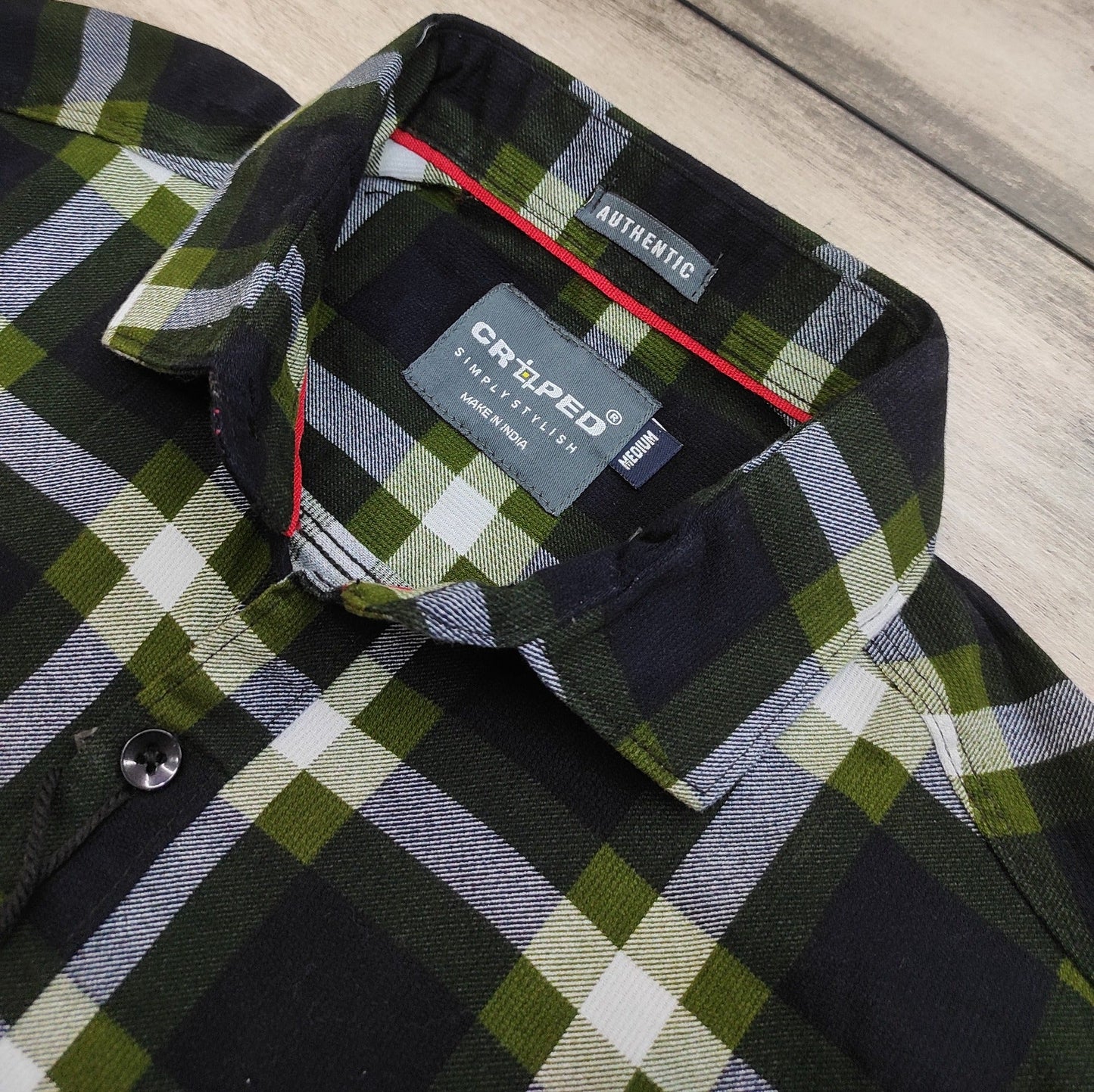 Croped Full Sleeves Checks Shirts