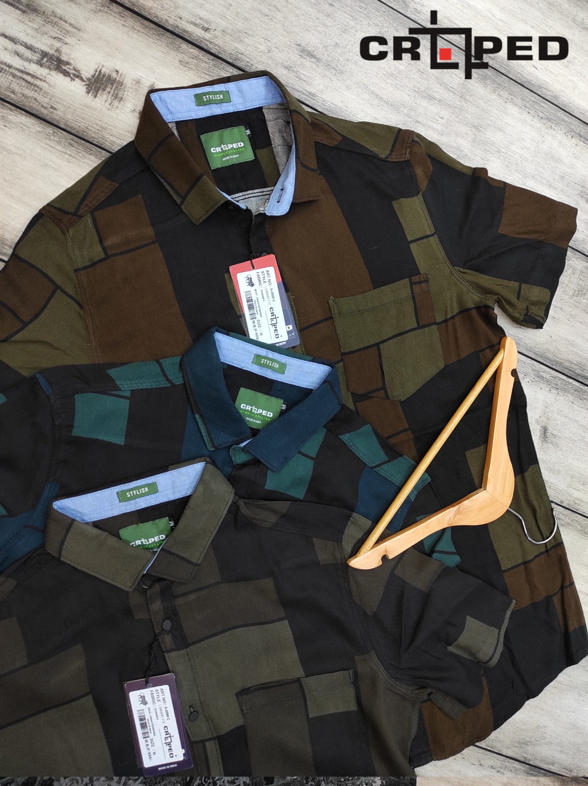 Croped Rayon Floral Print Shirt