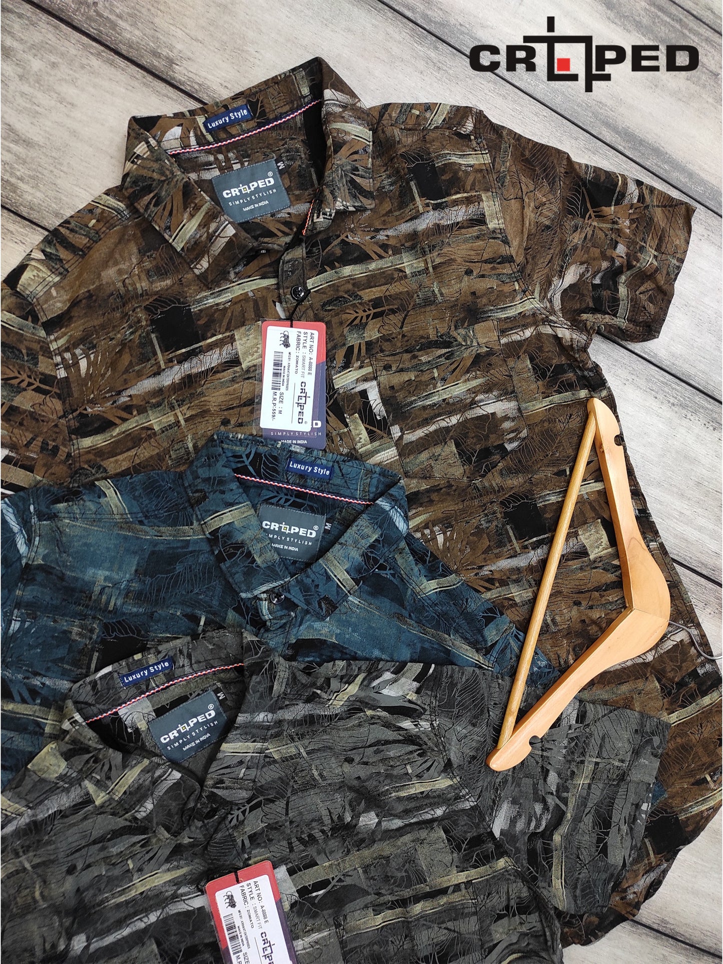 Croped Rayon Half Sleeve Shirts