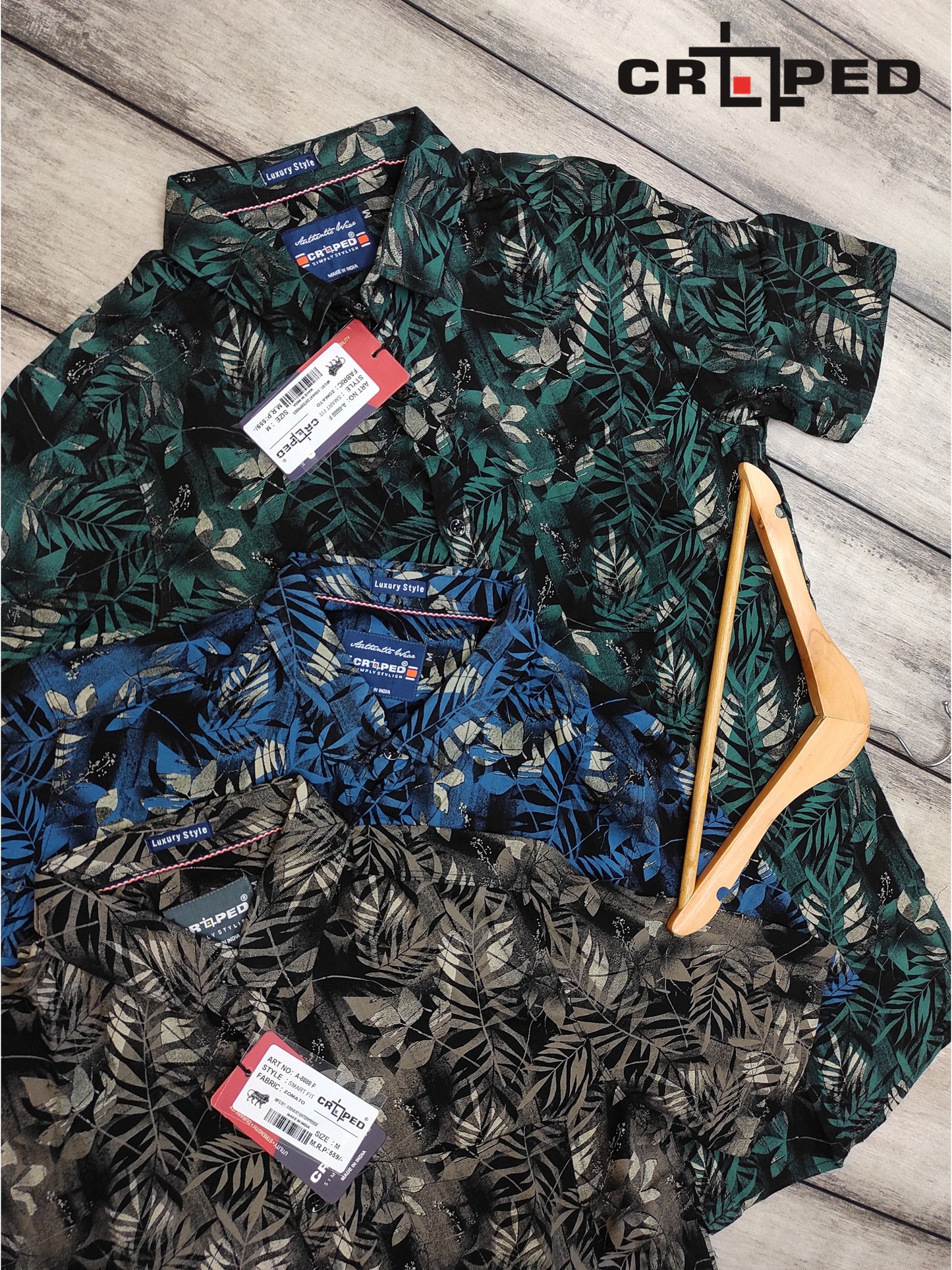 Croped Rayon Half Sleeve Shirts