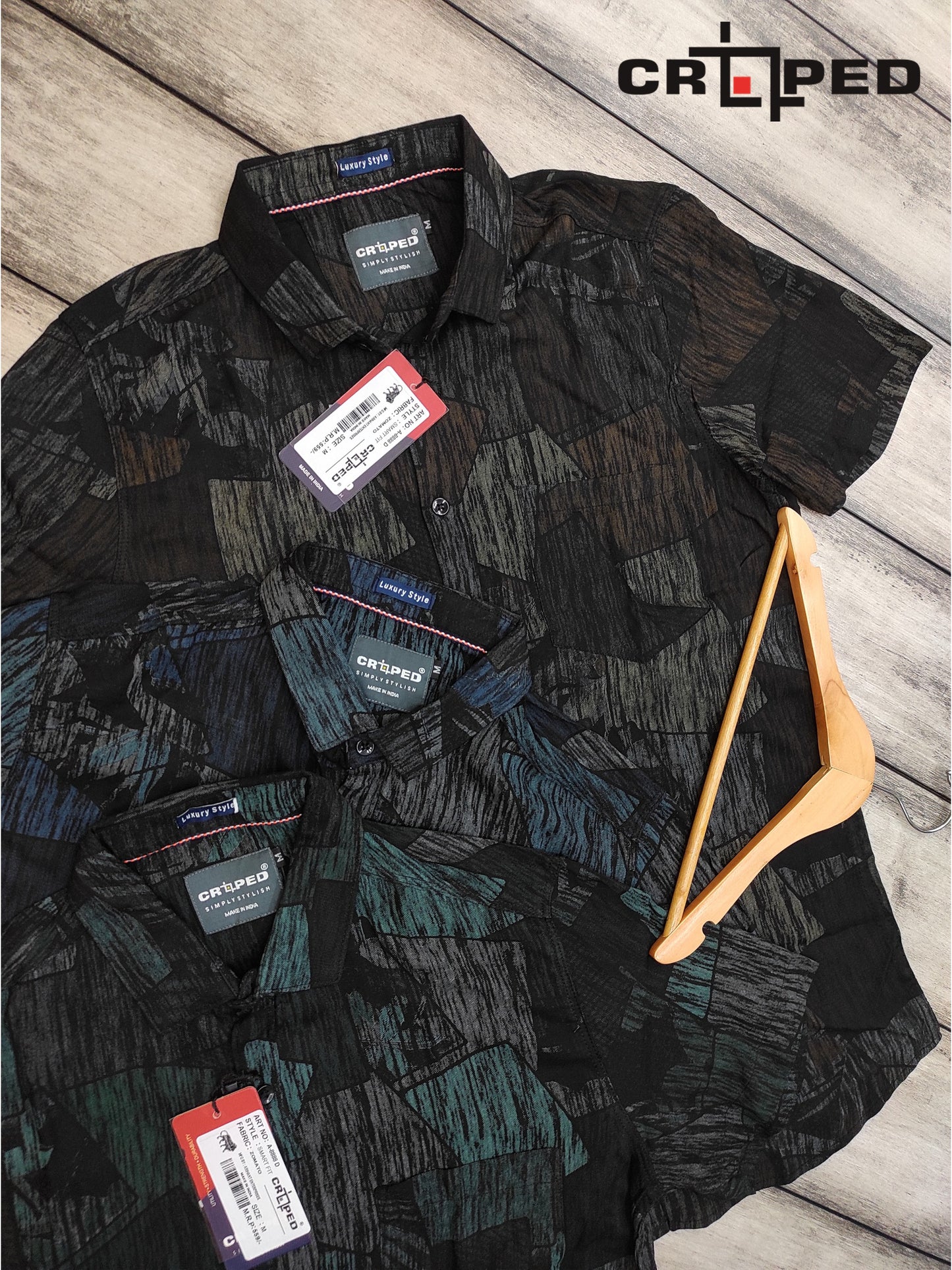 Croped Rayon Half Sleeve Shirts