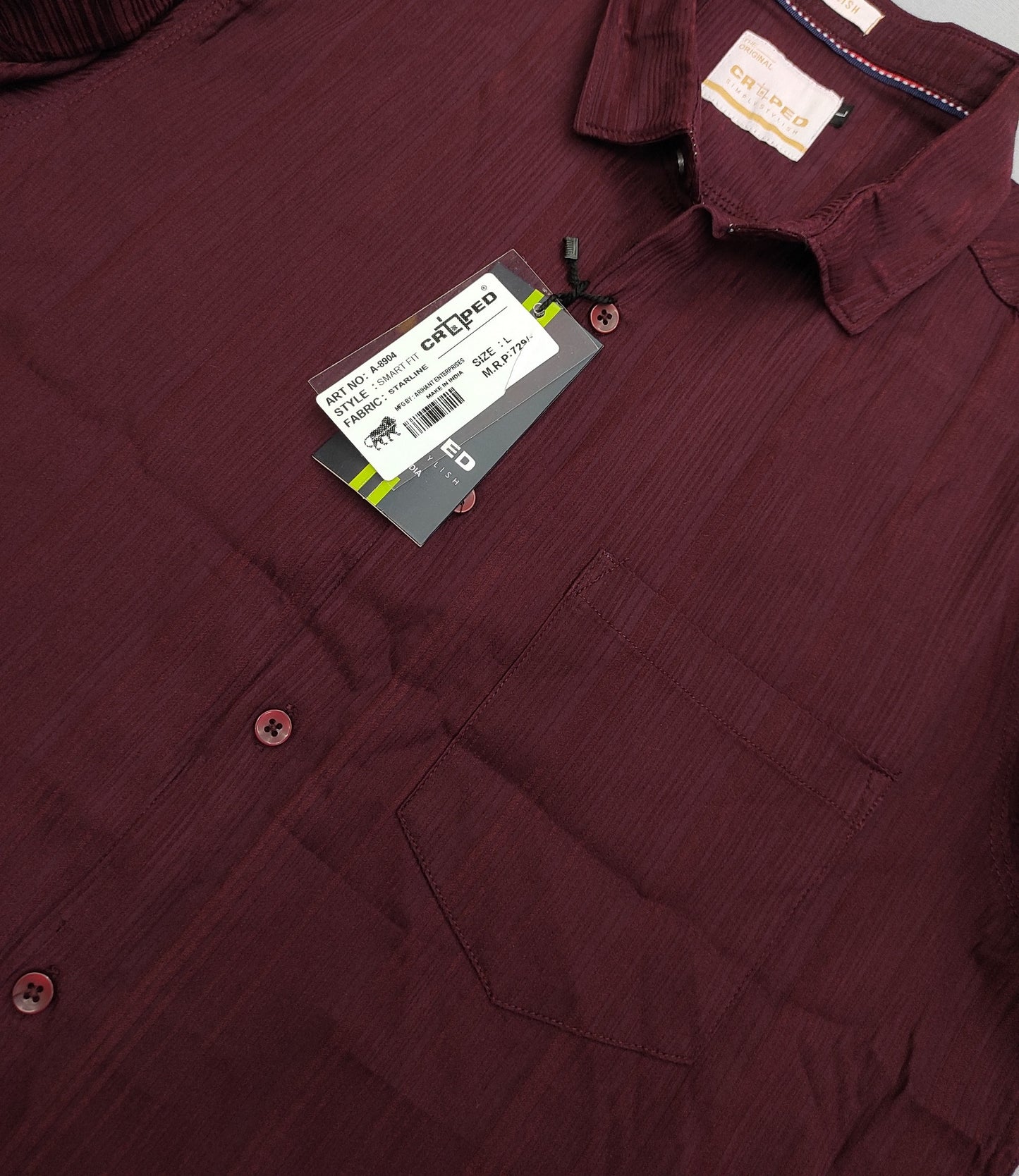 Croped Plain Starline Shirt