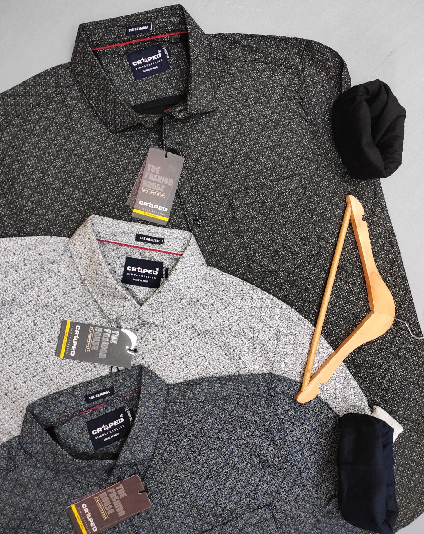 Croped Printed Full Sleeves Shirt