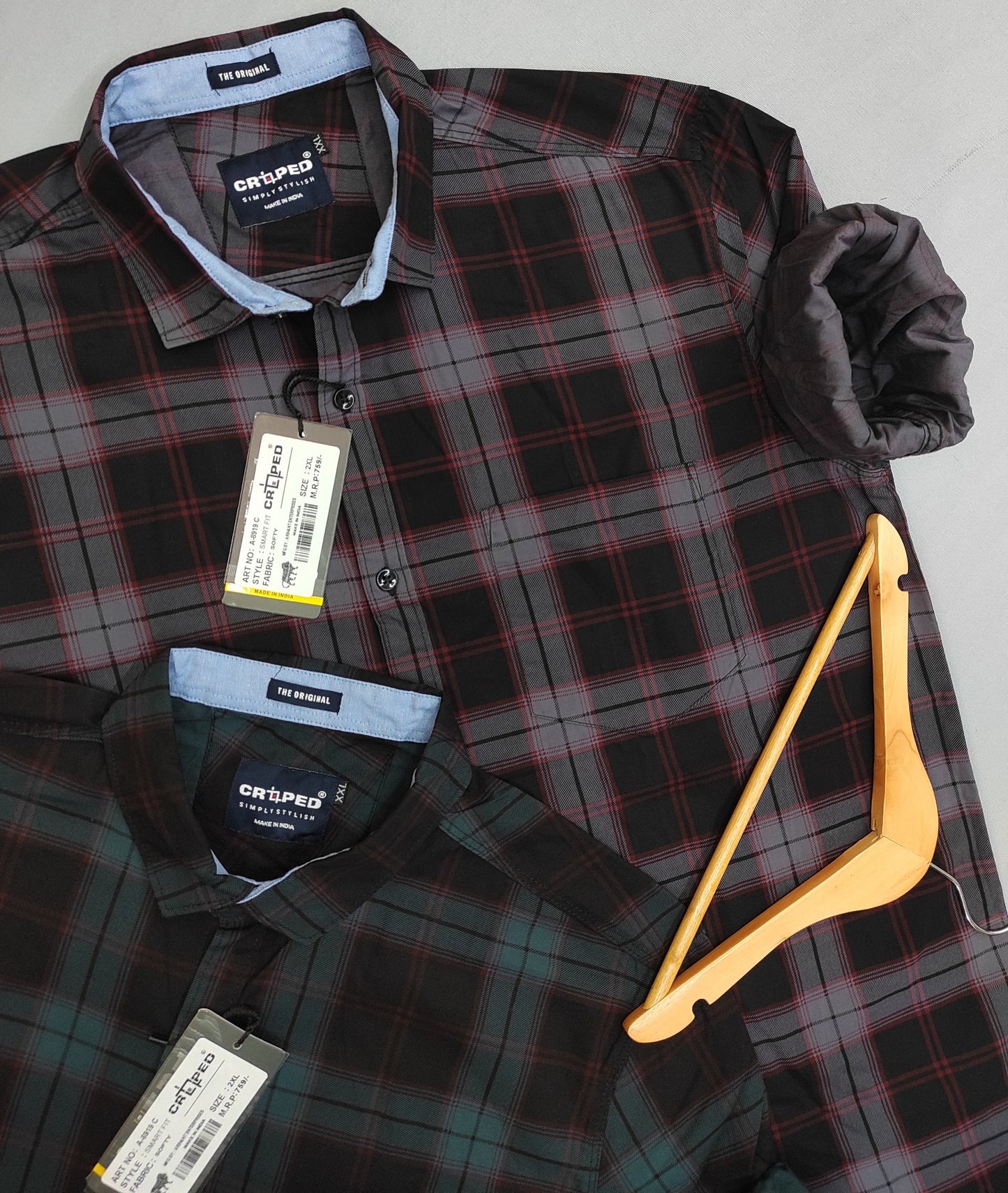Croped Checks Full Sleeves Shirt