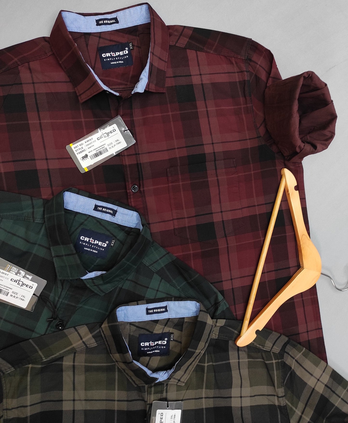 Croped Checks Full Sleeves Shirt