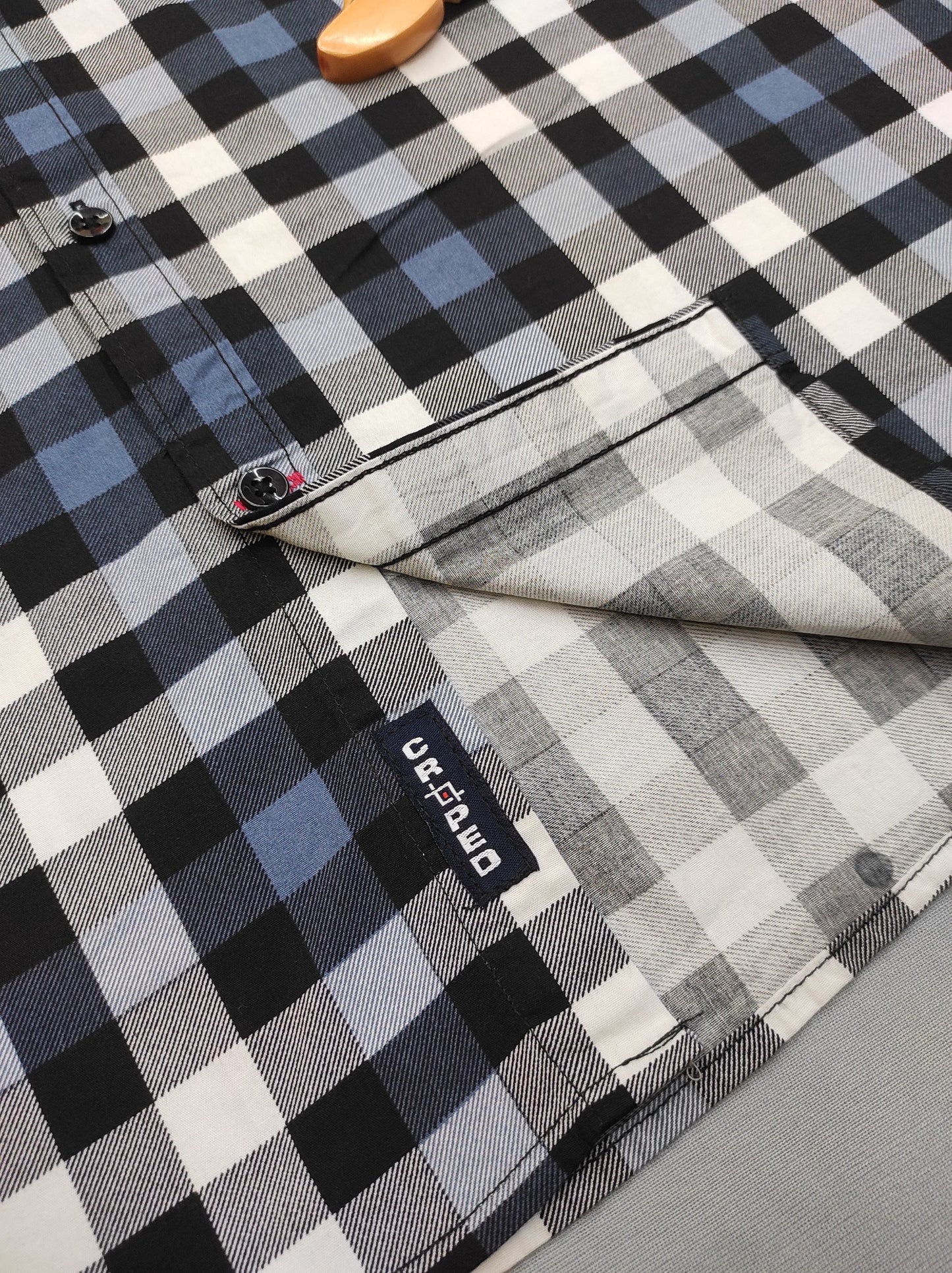 Croped Checks Full Sleeves Shirt