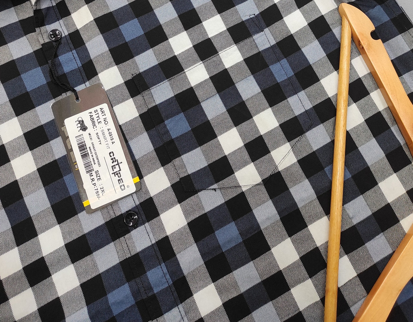 Croped Checks Full Sleeves Shirt
