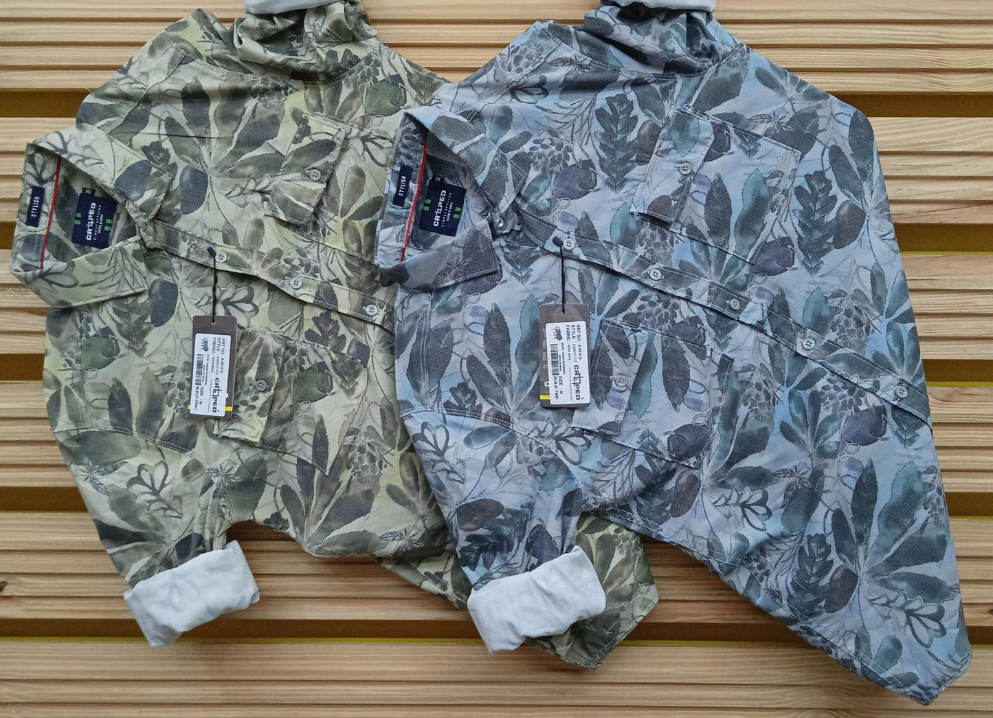 Croped Digital Print Full Sleeves Shirt