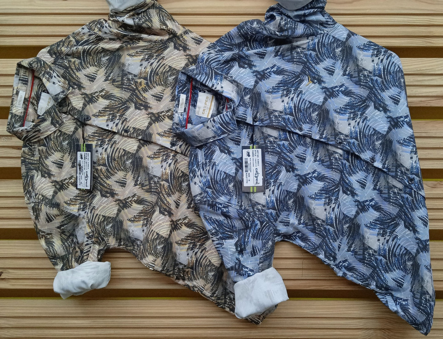 Croped Digital Print Shirt