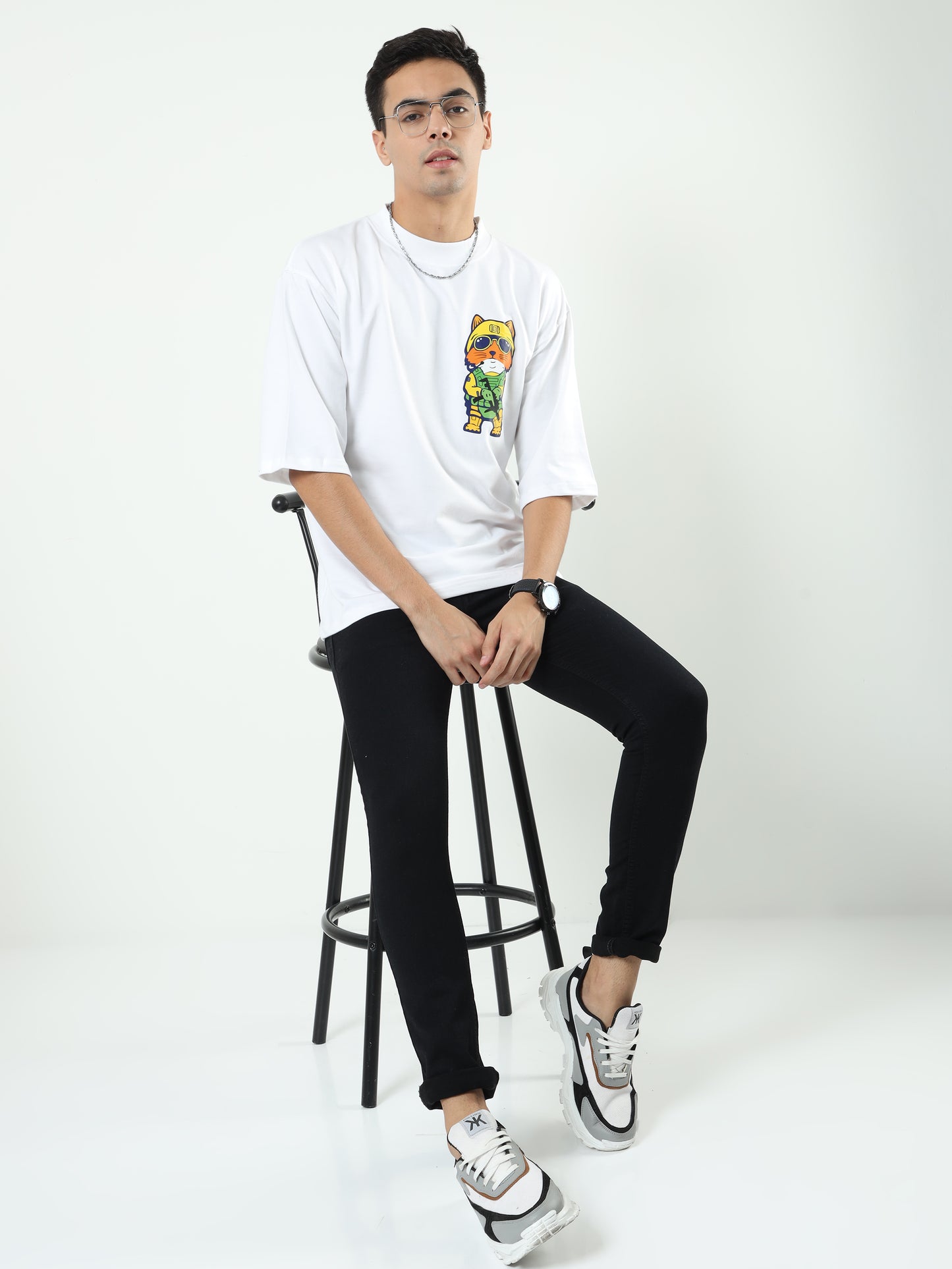 Onfire Black Denim Slim Fit