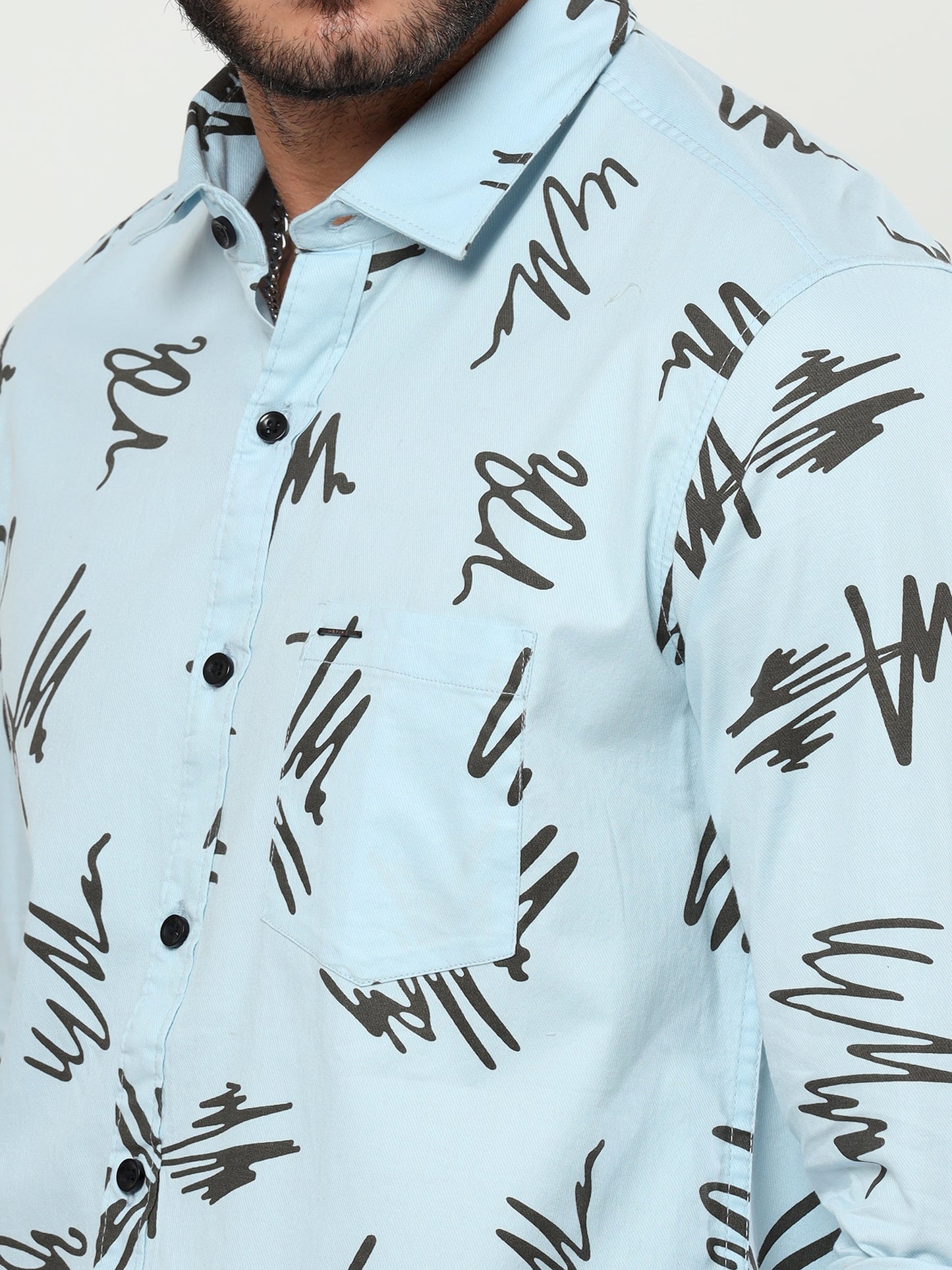 onfire lycra atlanta abstract print 2084 sky blue