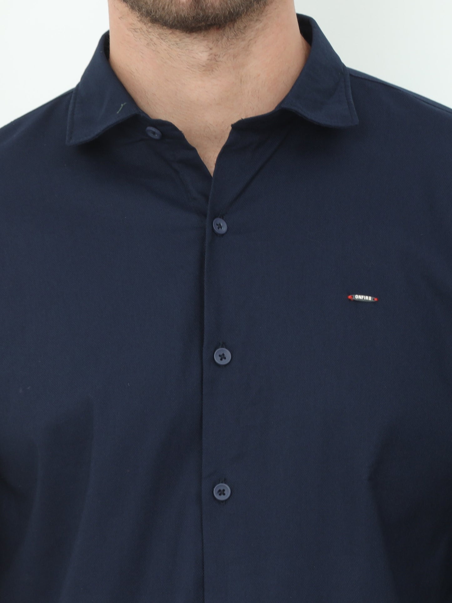 Onfire Mario Designer Navy Blue Shirt