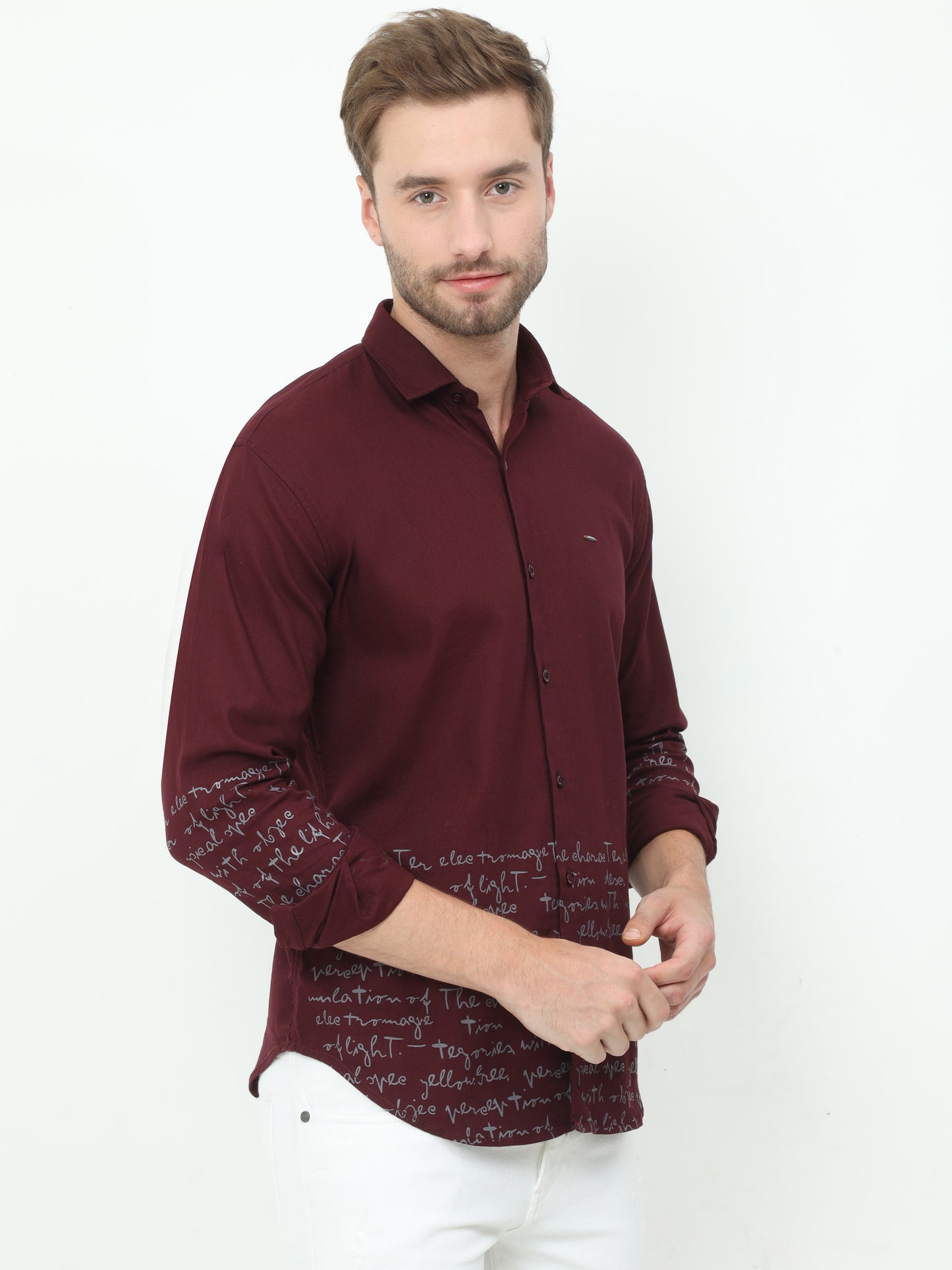 Onfire Mario Designer Maroon Shirt