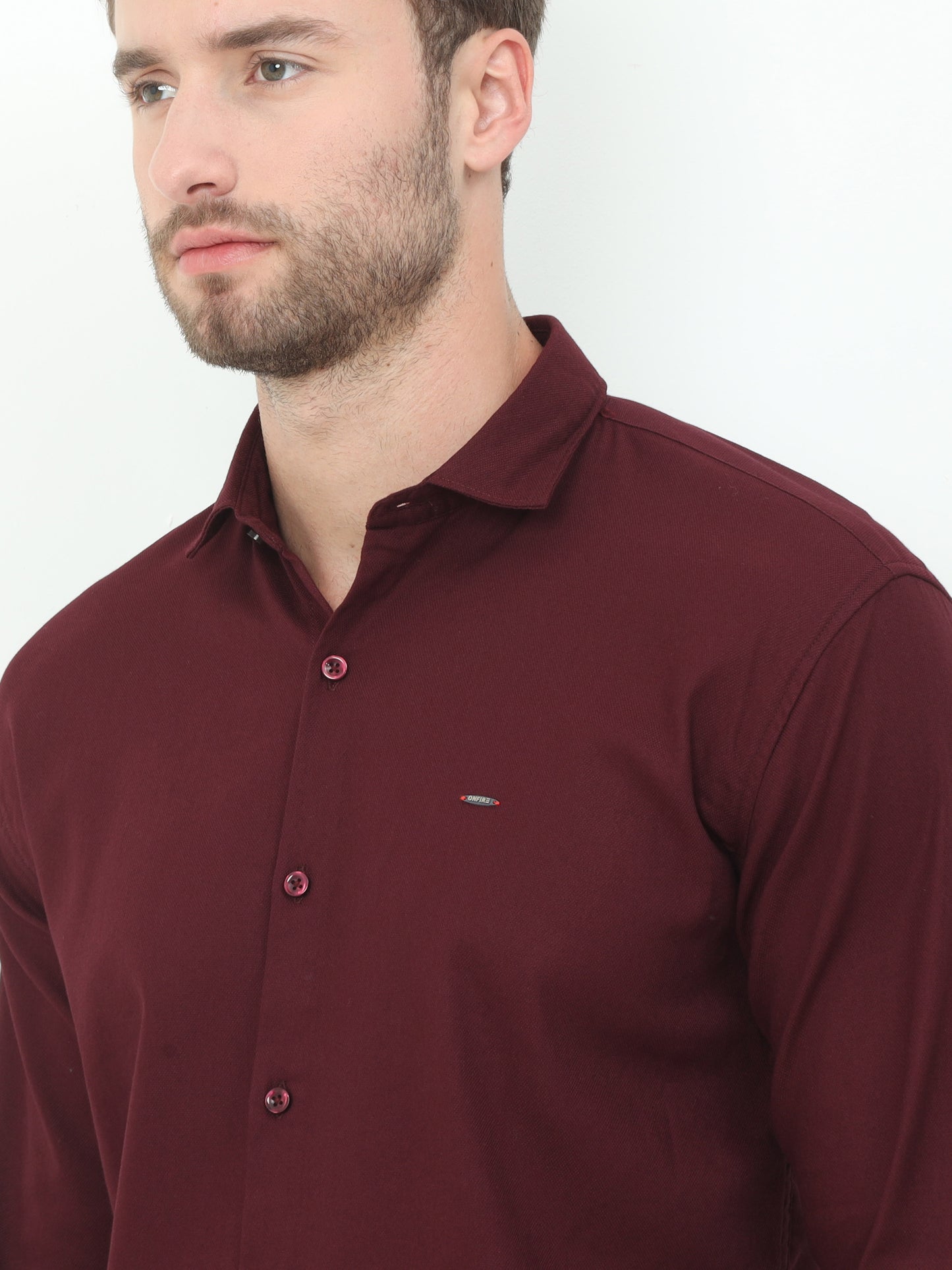 Onfire Mario Designer Maroon Shirt