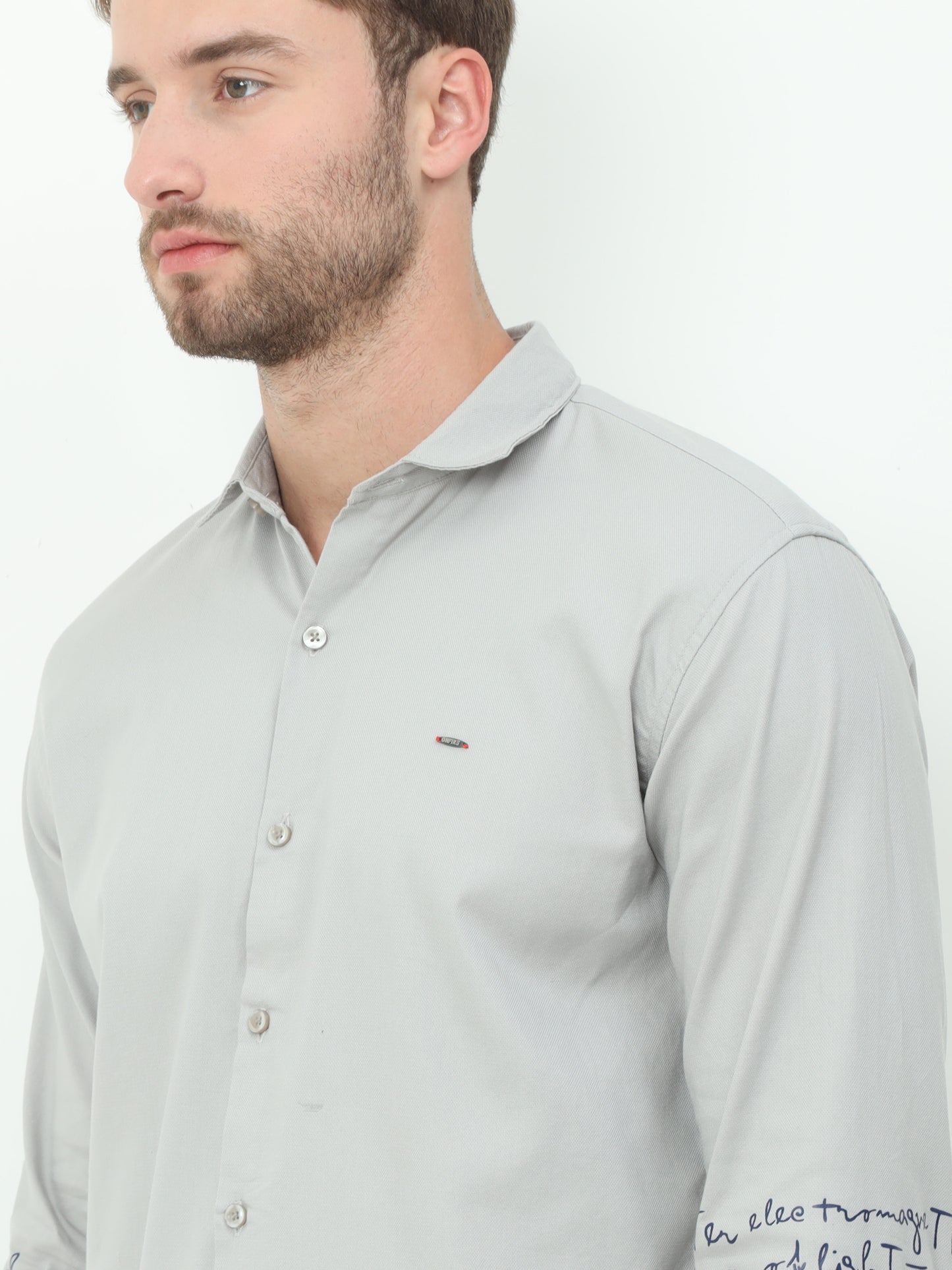 Onfire Mario Designer Light Grey Shirt