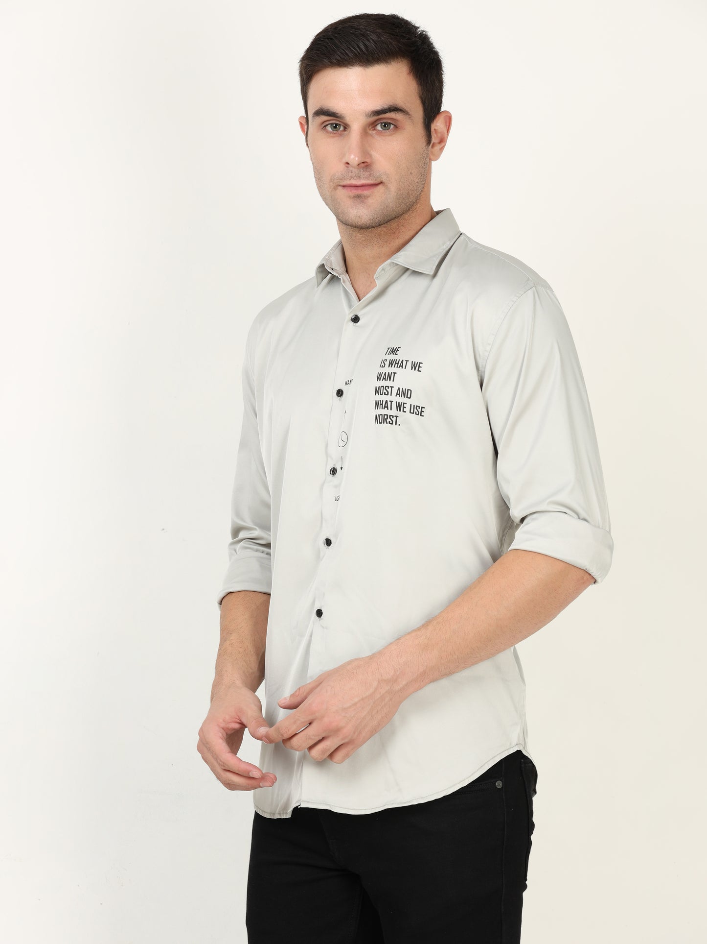 Onfire Designer Light Grey Shirt