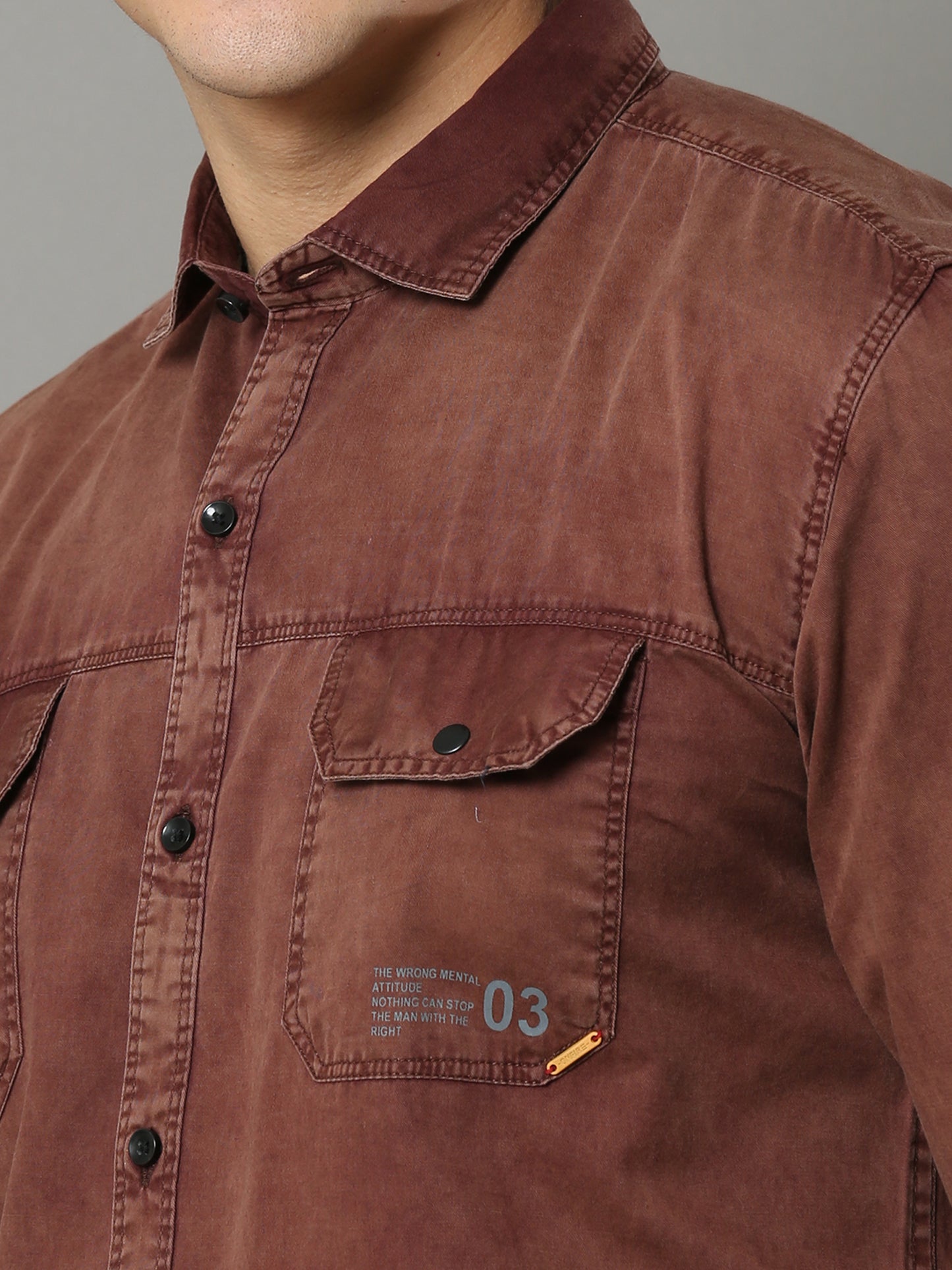 Onfire Sulphur Cargo Rust Shirt