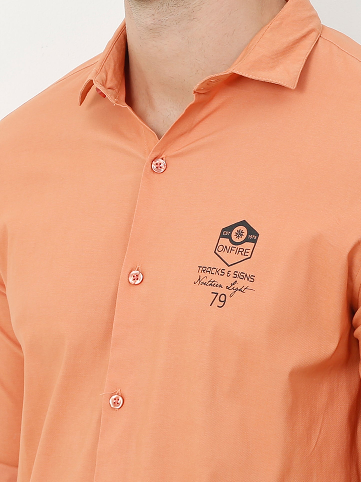 Onfire Designer Orange Shirt