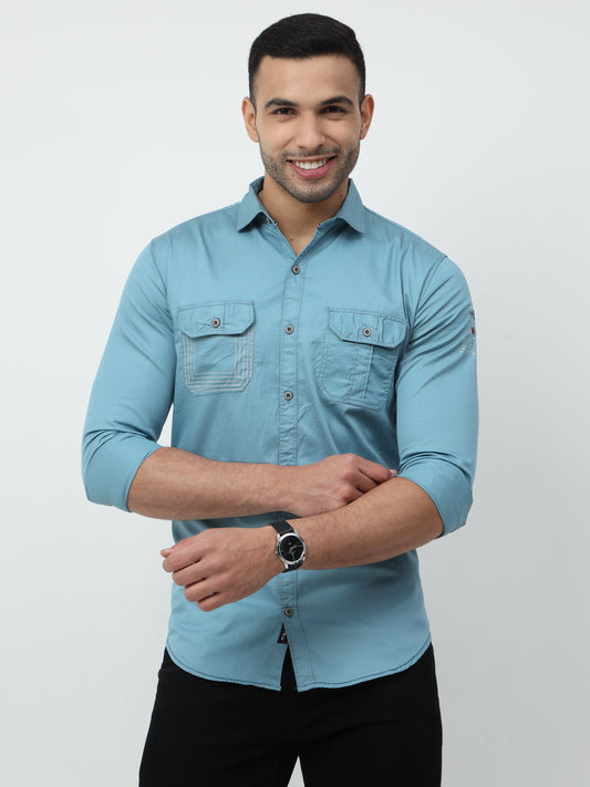 Onfire Cargo Turquoise Shirt