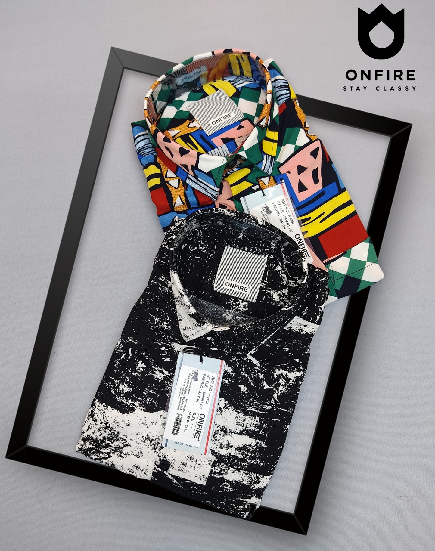 Onfire Rayon Half Sleeves Shirt