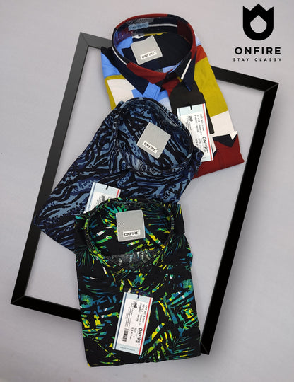 Onfire Rayon Half Sleeves Shirt