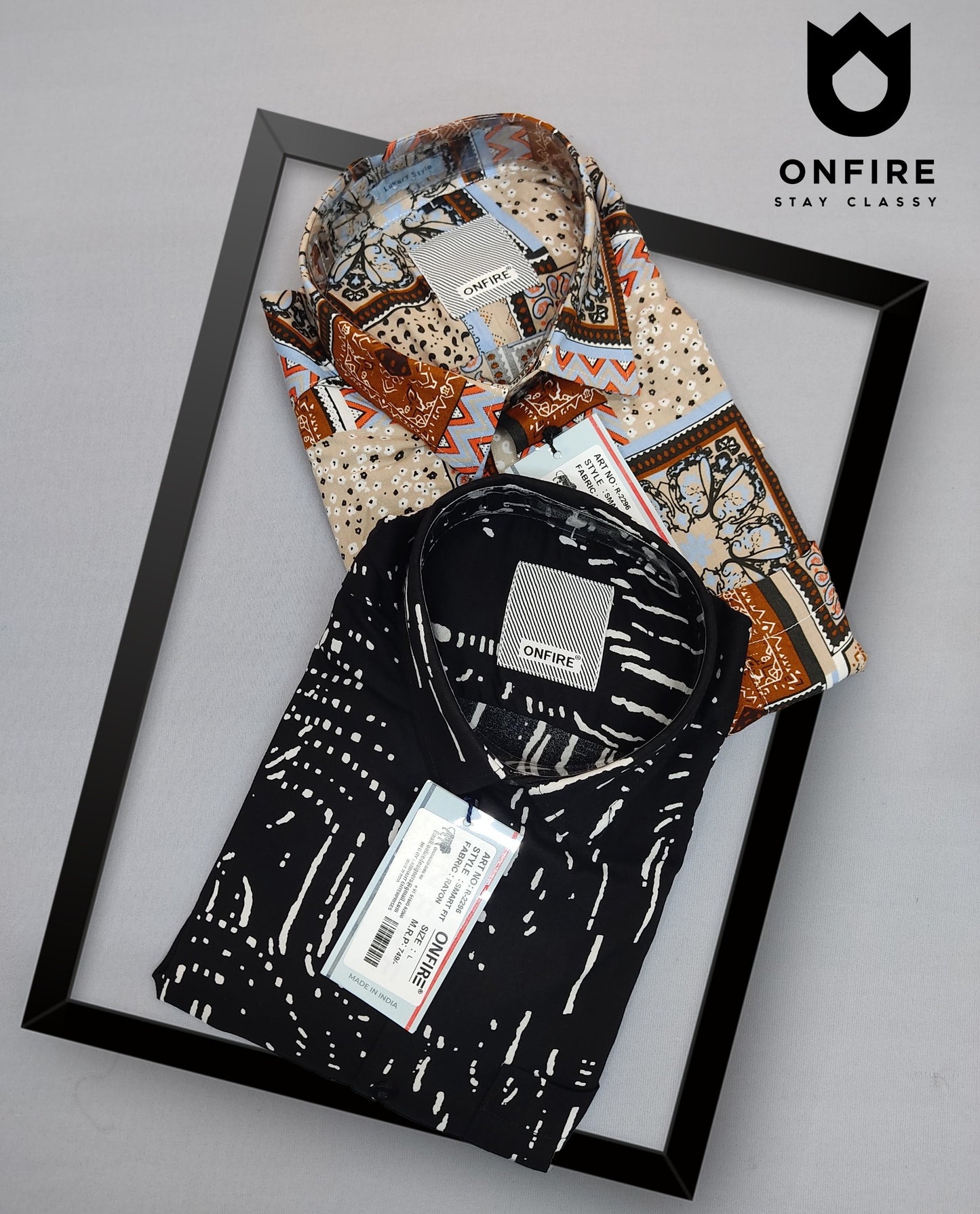 Onfire Rayon Half Sleeves Shirt