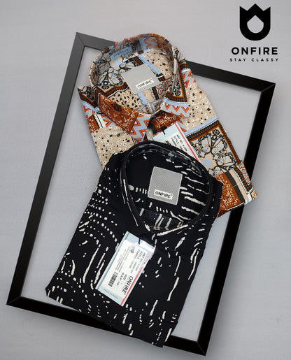 Onfire Rayon Half Sleeves Shirt