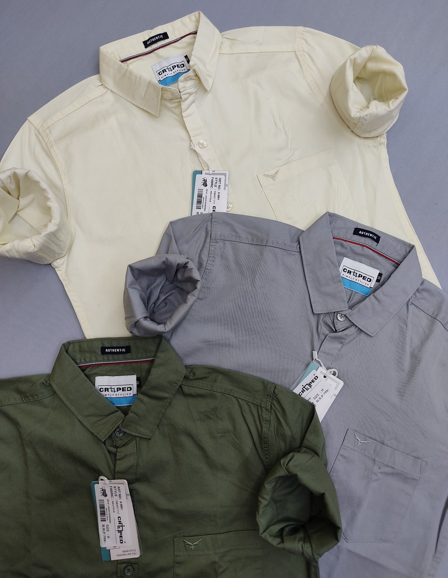 Croped Nautica Plain Shirt