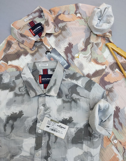Croped Digital Print Shirt