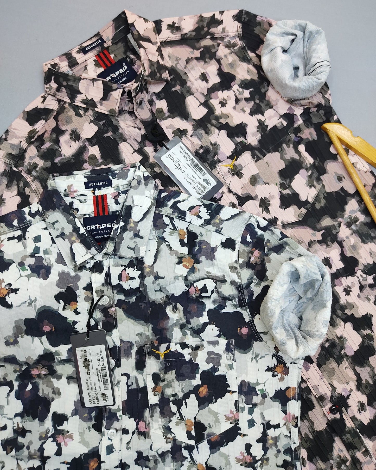 Croped Digital Print Shirt