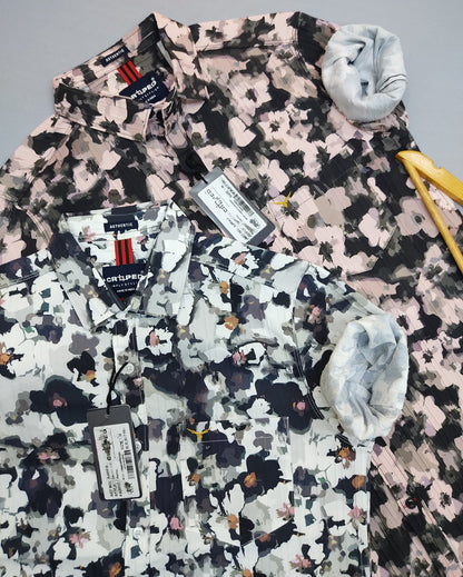 Croped Digital Print Shirt