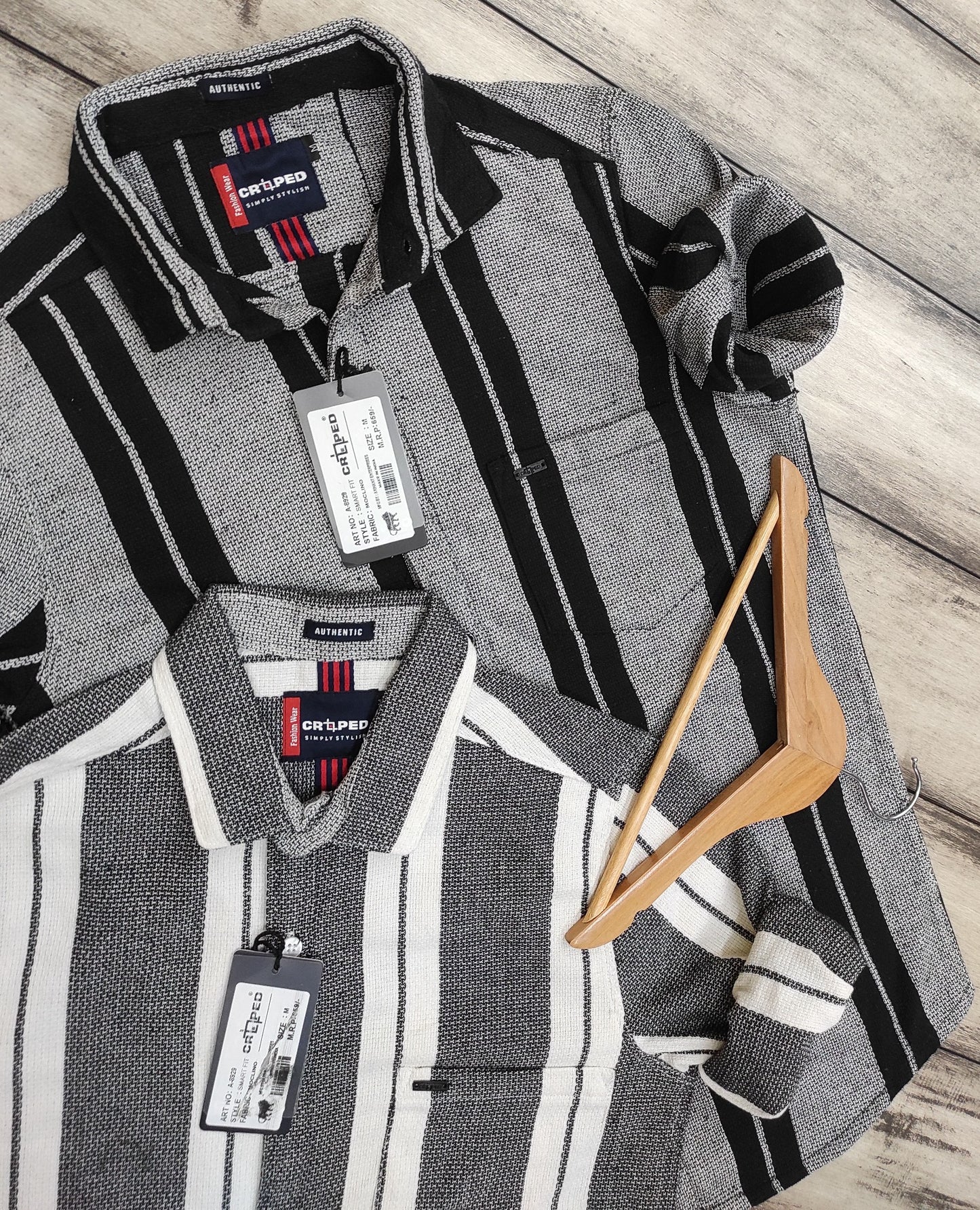 Croped Stripes Full Sleeves Shirt