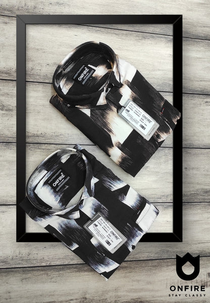 Onfire Burberry Digital Print Shirt