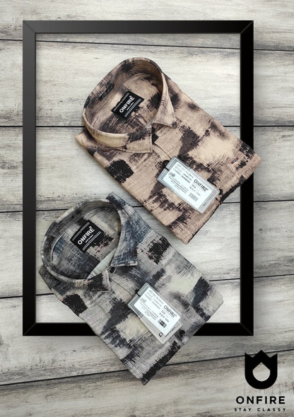 Onfire Burberry Digital Print Shirt