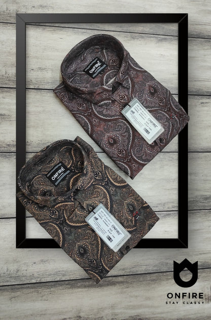 Onfire Burberry Digital Print Shirt