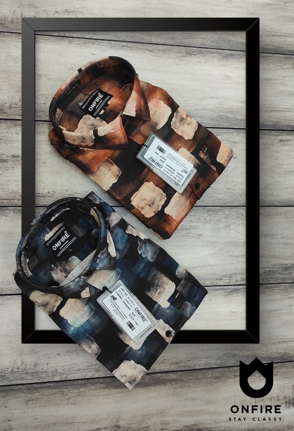 Onfire Burberry Digital Print Shirt
